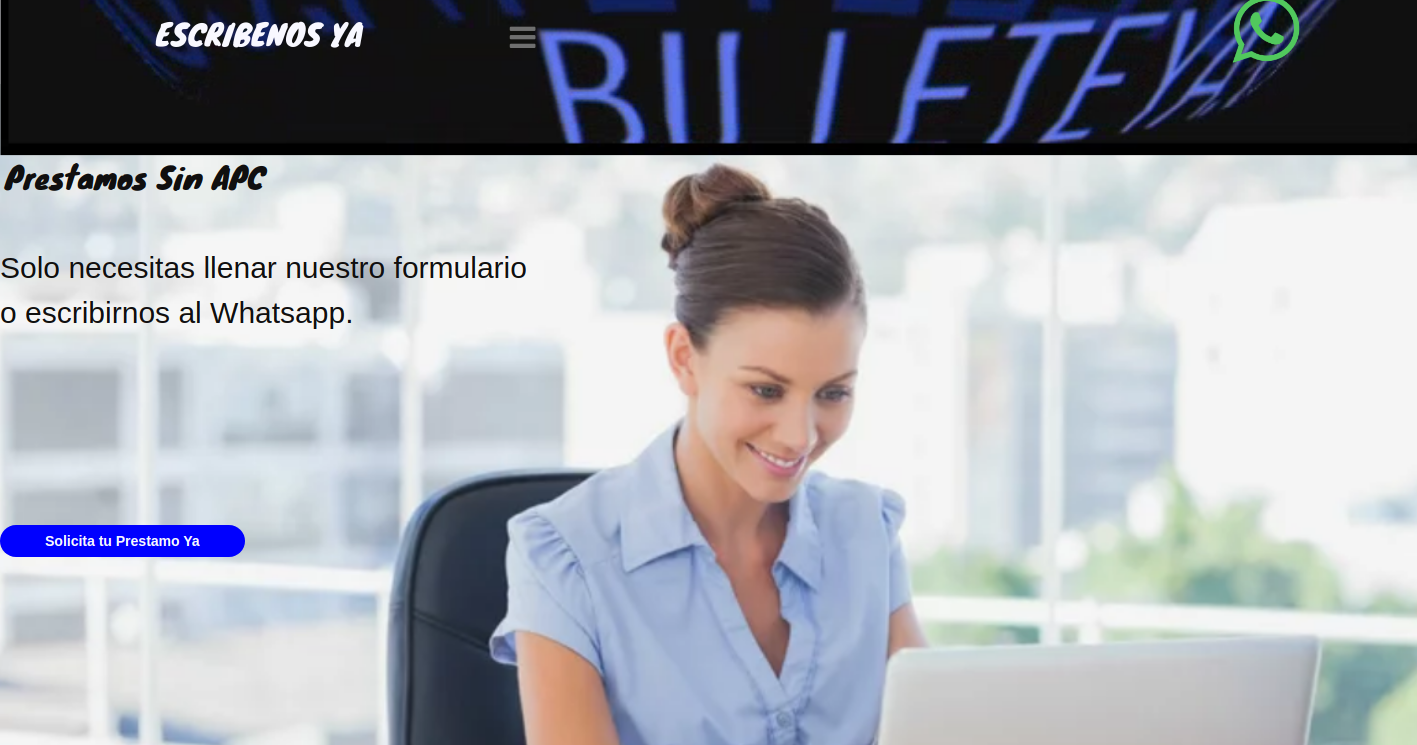 Imagen de la pagina www.billeteya.com que forma parte de nuestros desarrollos.